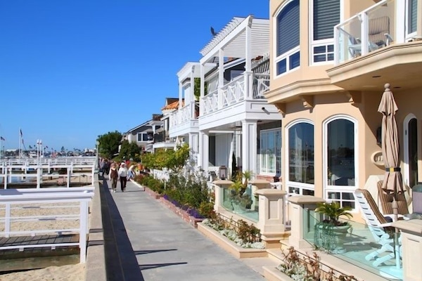 The Balboa Boardwalk is lovely for strolls