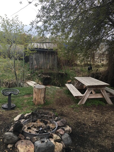 Very rustic early 1900's Cabin 3Queen,1 bedroom,2 outlets.LittleTrailCreekCabins