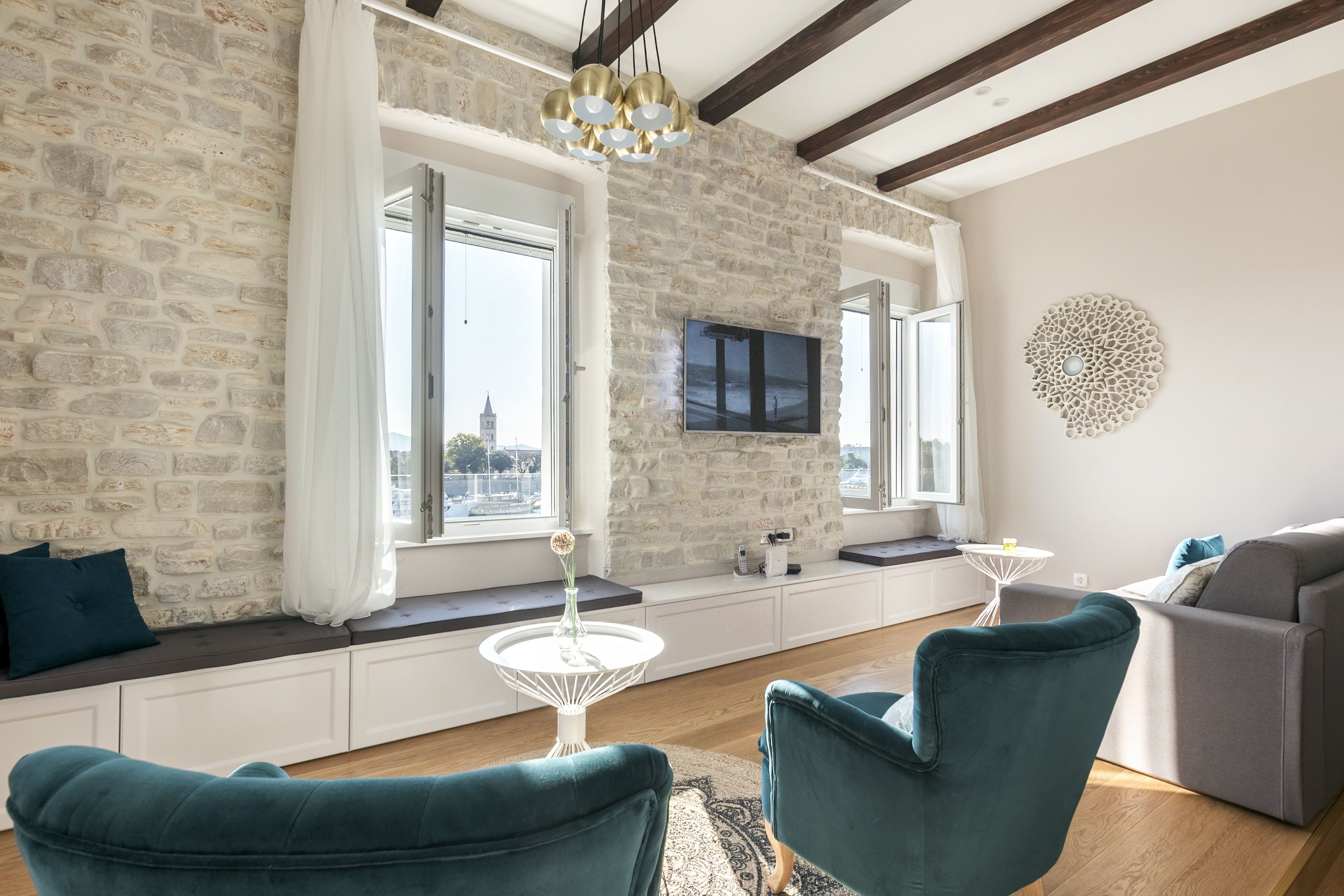 superior apartment, 1 king bed with sofa bed, non smoking | living area | smart tv, video game console