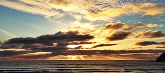 Beautiful one acre beachfront property, ocean views, sleeps 8 and pet friendly.