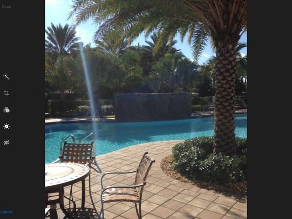 A heated pool