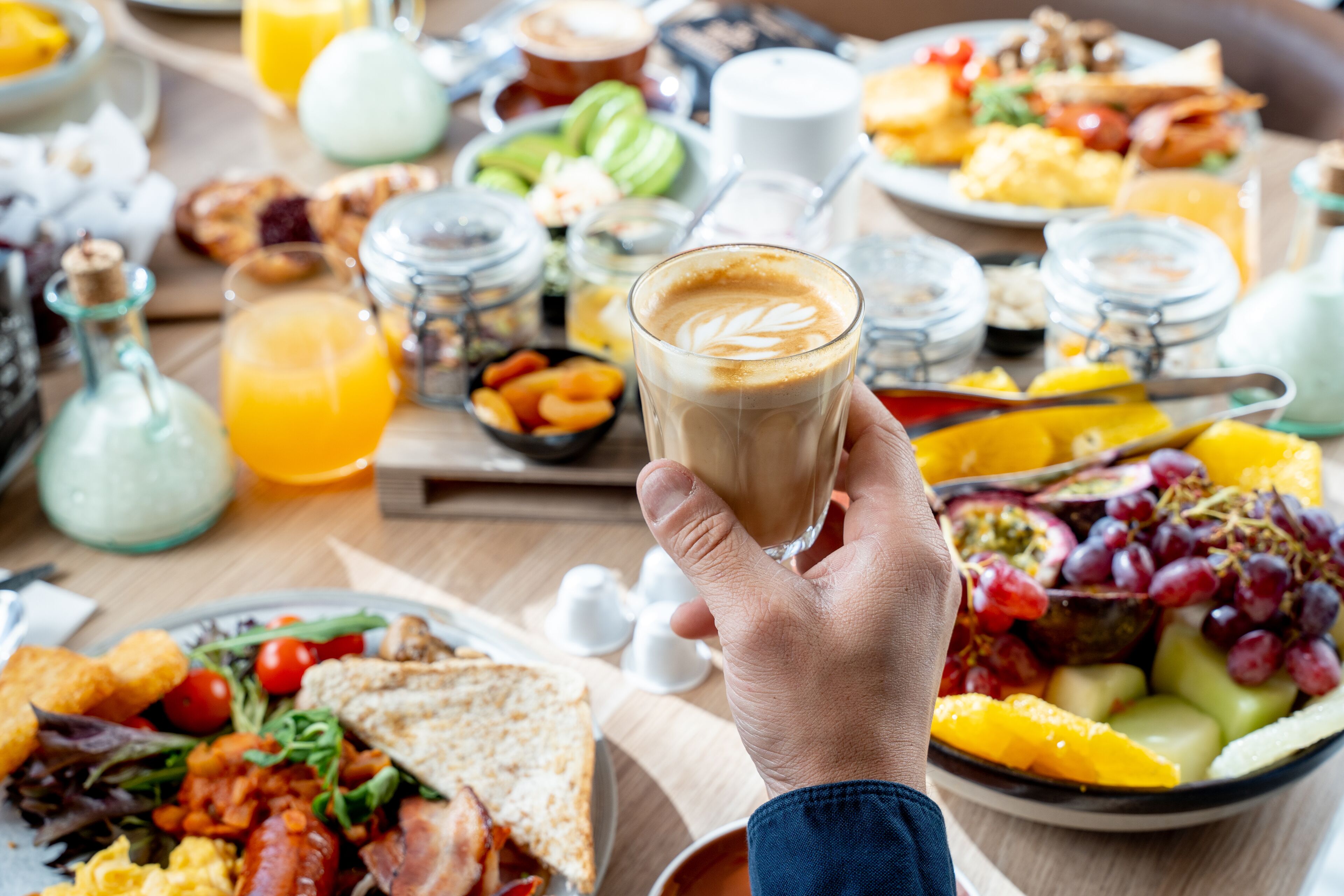 daily buffet breakfast (aud 30 per person)