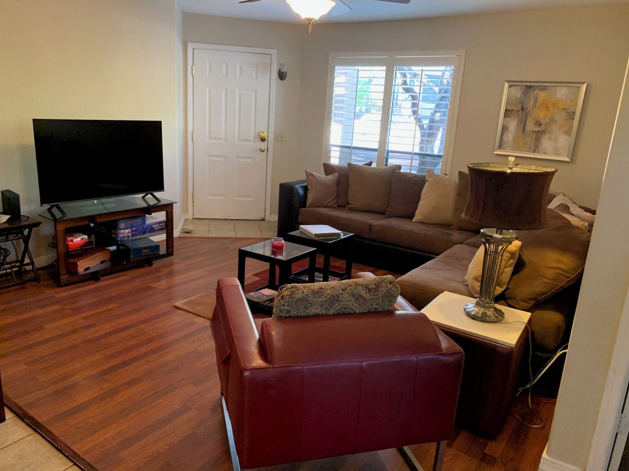 智能電視、壁爐、書籍