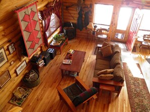 Smart TV, fireplace, video games, DVD player