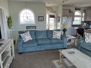 Smart TV, DVD player, books, stereo