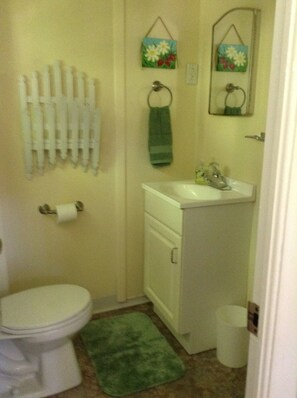 Haartrockner, Handtücher, Seife, Shampoo