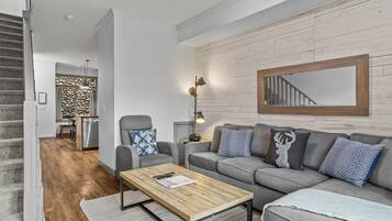 TV, fireplace, video games, DVD player