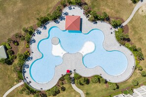 Outdoor pool - Luxury Golf-View Condo • Barefoot Resort • Resort Pools • Premium Beach Gear (North Myrtle Beach)