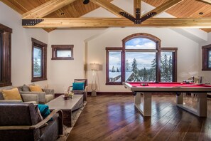 Game room - ZERO steps from patio to ski/hiking trail! Contact owner for just in time deals. (Whitefish)
