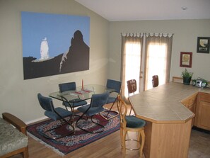 Table and chairs in dining room