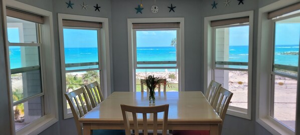 Dining - Spectacular Ocean Front Home with a Beautiful Secluded Sandy Beach. (New Bight)