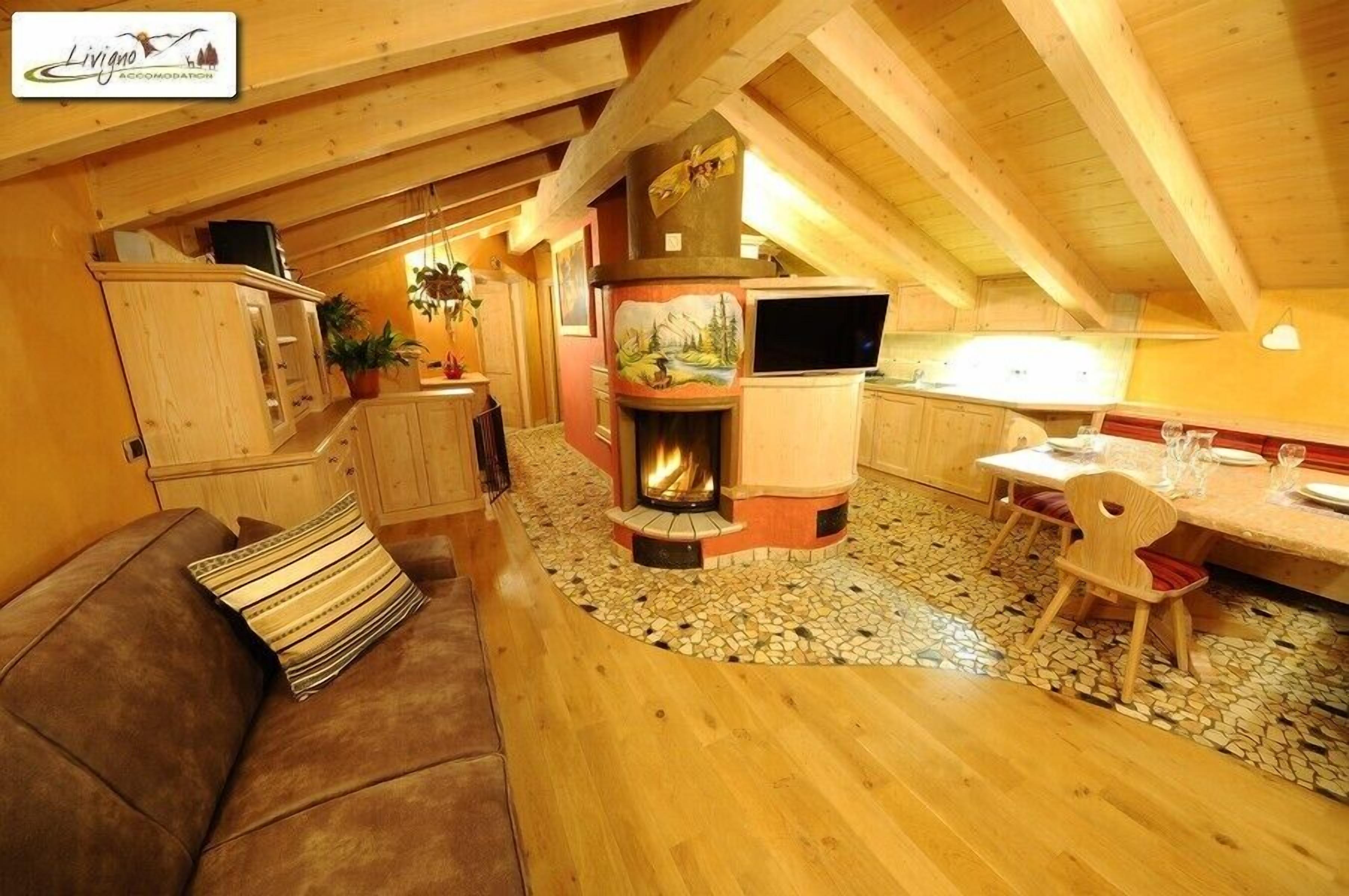 Chalet, 2 kamar tidur, pemandangan gunung | Area keluarga | TV layar datar