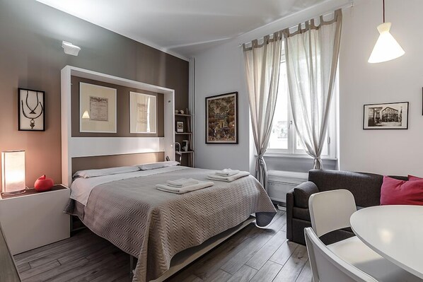 Apartment | 1 Schlafzimmer, Bügeleisen/Bügelbrett, kostenloses WLAN, Bettwäsche