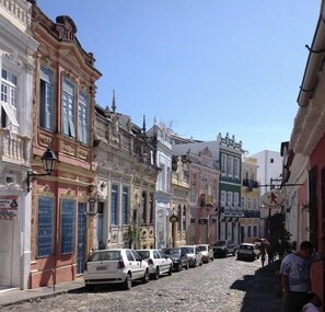 Byutsikt fra overnattingsstedet