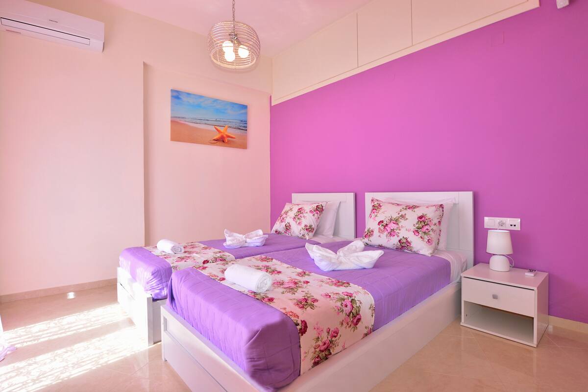 Soundproofing, iron/ironing board, cribs (free), WiFi (free)