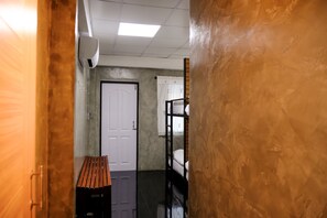 Hypo-allergenic bedding, blackout drapes, soundproofing, free WiFi