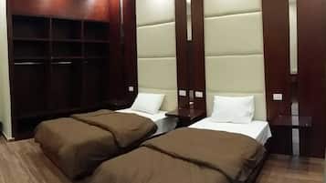 Hypo-allergenic bedding, individually decorated, individually furnished