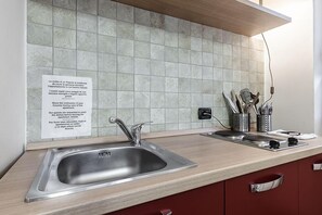 Apartment, 1 Schlafzimmer | Eigene Küche | Kühlschrank, Herdplatte, Kochgeschirr/Geschirr/Besteck