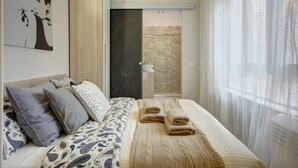 Apartamento urbano, 1 quarto, vista para a cidade | Vista do quarto
