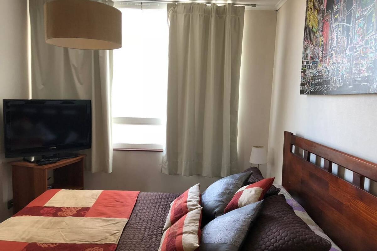 Apartment, 1 Queen Bed (1601) | Iron/ironing board, WiFi (free), bed sheets
