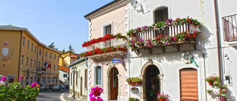 Majoituspaikan julkisivu