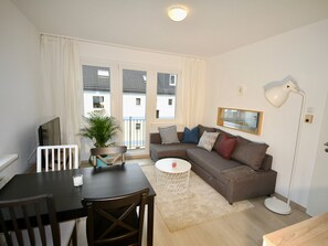 Lägenhet - privat badrum | Lounge