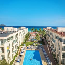 2 outdoor pools, open 10:00 AM to 6:00 PM, pool umbrellas, pool loungers