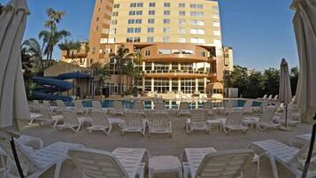 Outdoor banquet area