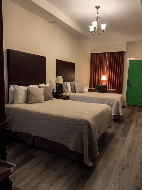 Premium bedding, in-room safe, blackout curtains, soundproofing