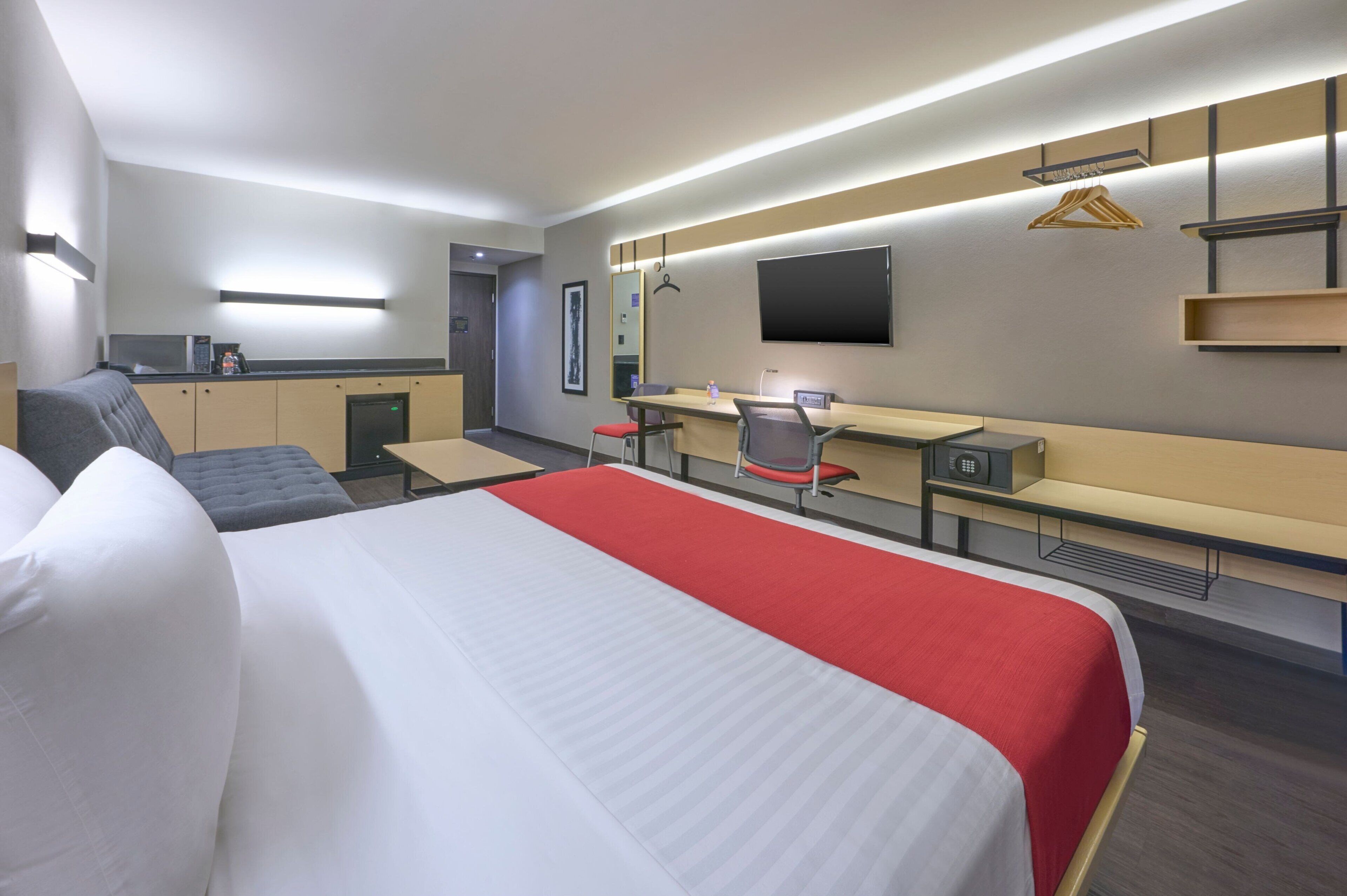 superior room, 1 king bed with sofa bed | in-room safe, desk, iron/ironing board, free wifi