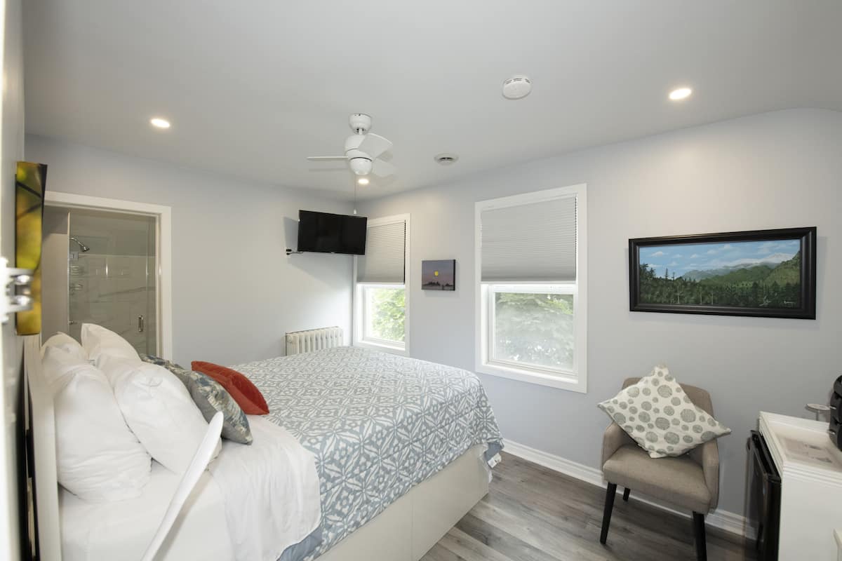 Willow Room | Premium bedding, memory-foam beds, individually decorated