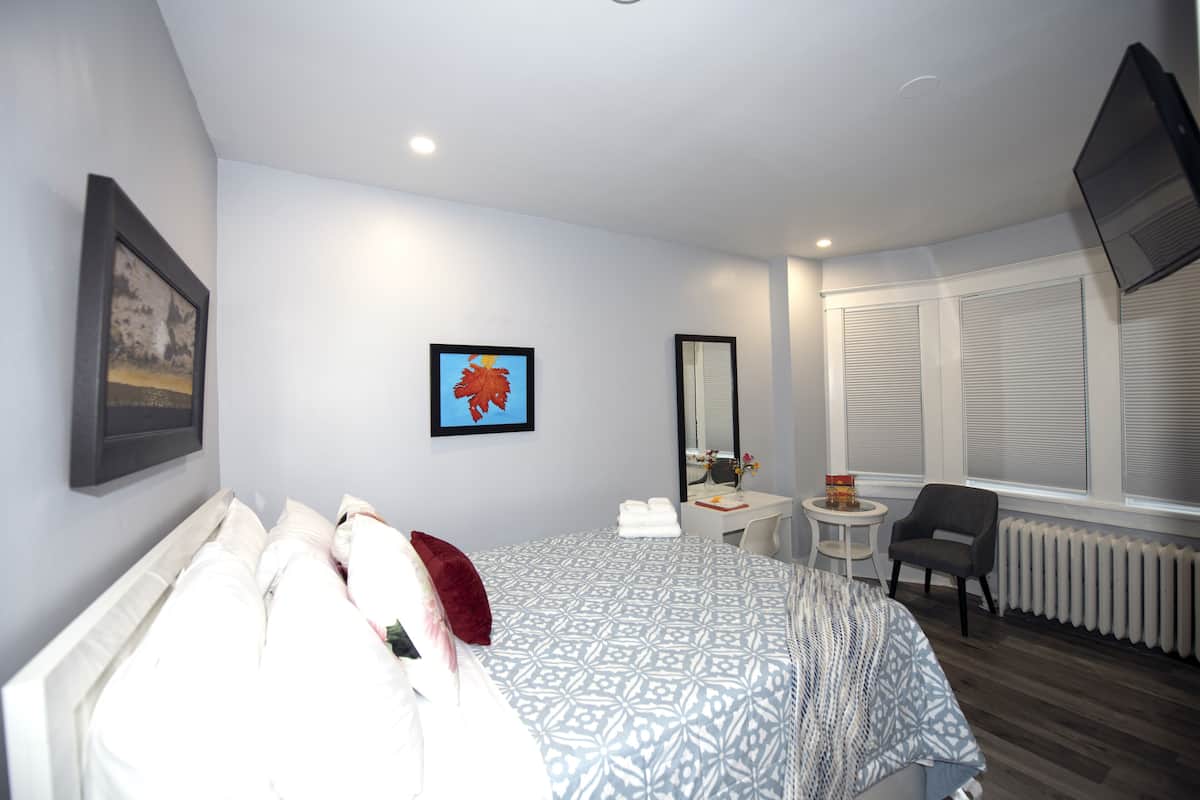 Premium bedding, memory-foam beds, individually decorated