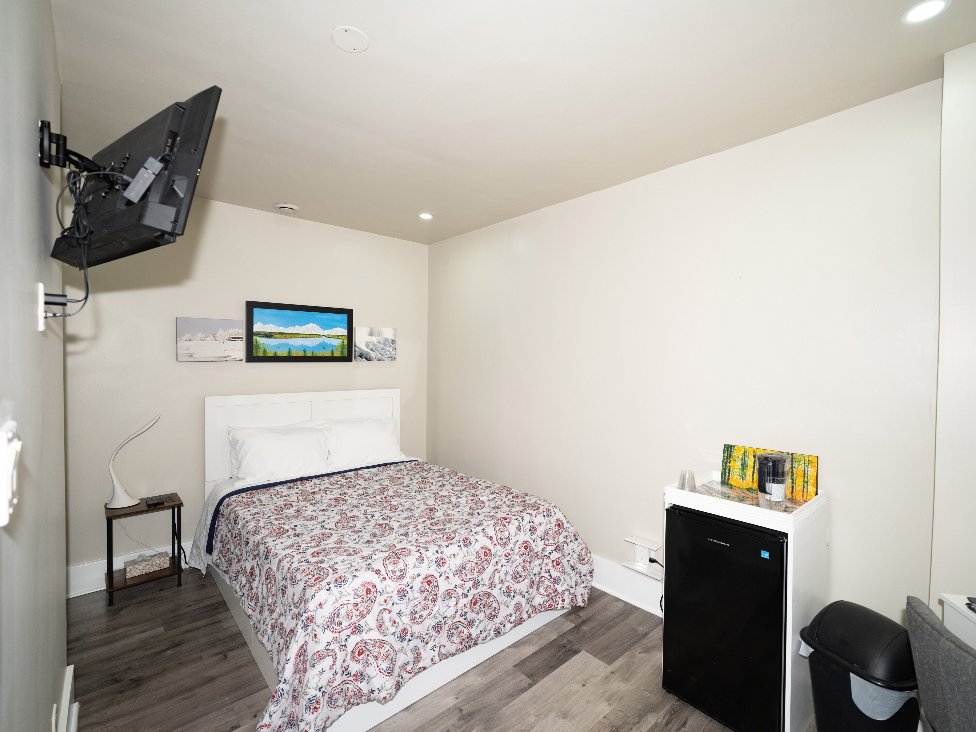 Premium bedding, memory-foam beds, individually decorated