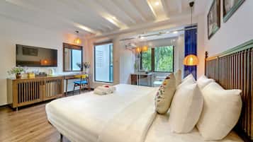 Phòng Suite Junior, 1 giường cỡ queen | 1 phòng ngủ, bộ đồ giường kháng dị ứng, minibar, két bảo mật tại phòng