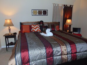 3 slaapkamers, lakens van Egyptisch katoen, donzen dekbedden