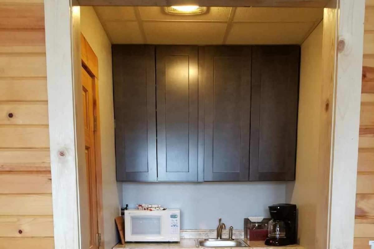 Cabin (The Friends/Family Suite) | Private kitchen | Fridge, microwave, coffee/tea maker, toaster