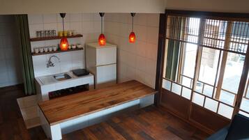 Japanese-Style Townhouse | Living room | Flat-screen TV, DVD player