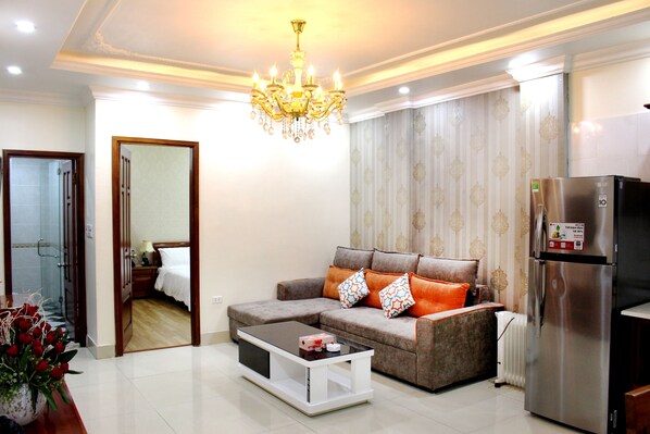 Deluxe Apartment, 2 Bedrooms | View from room - Cpn Apartment & Hotel (Hai Phong)