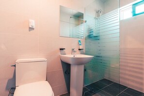 Regadera, amenidades de baño gratuitas, secadora de cabello, pantuflas