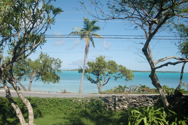 View over the water from Cottages