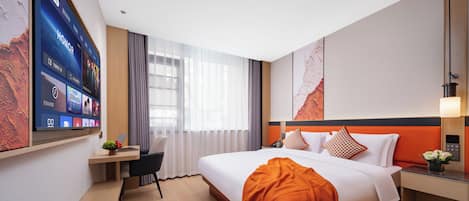 Ropa de cama de alta calidad, cubrecamas y escritorio