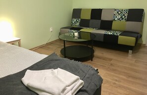 Family Apartment, Multiple Beds, Non Smoking | Living area - Visit Lublin Apartments Plus Wschodnia (Lublin)