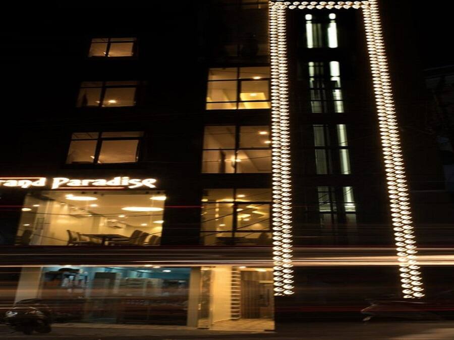 Front of property – evening/night