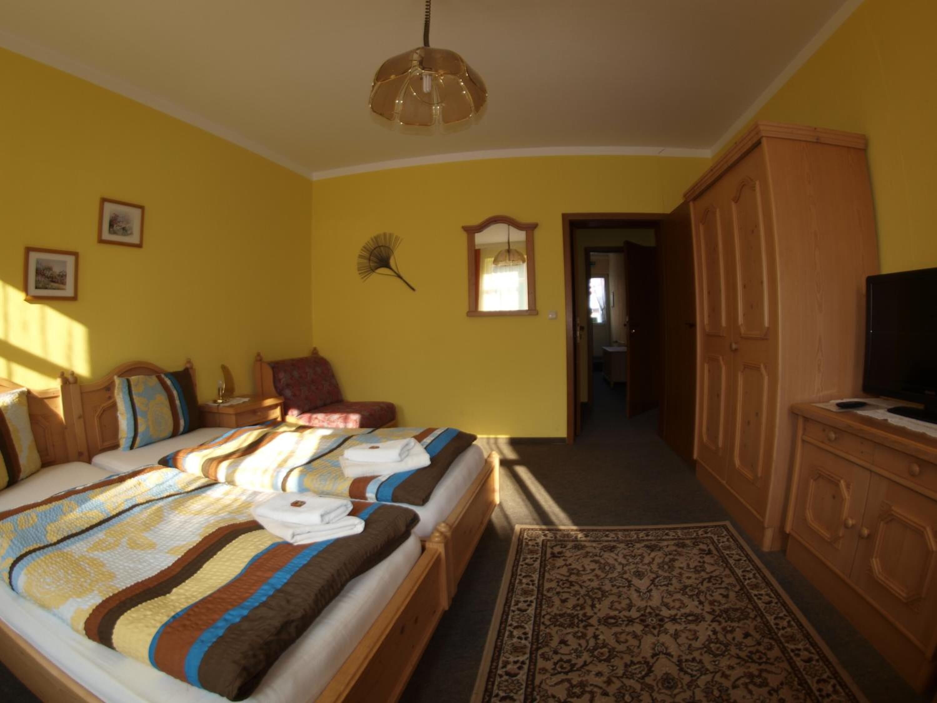 Desk, blackout curtains, free WiFi, bed sheets