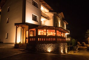 Front of property – evening/night