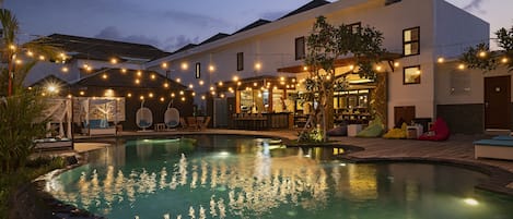 Front of property - evening/night