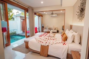 Exo Villa, 1 Bedroom | Literie de qualité supérieure, coffres-forts dans les chambres