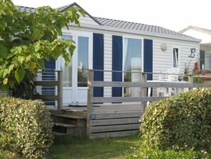 Mobil Karavan, pemandangan samudra | Teras/patio