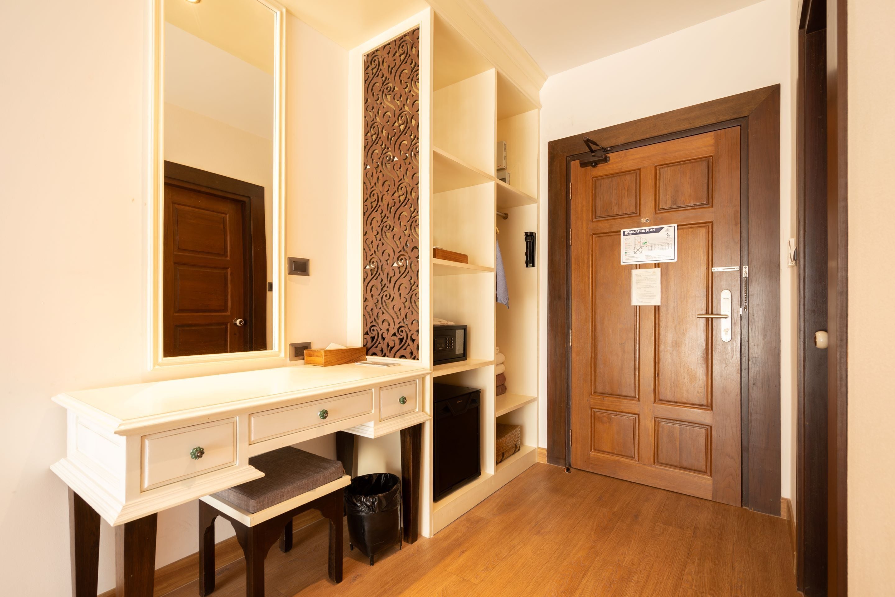 deluxe twin with balcony - air purifiers | 1 bedroom, premium bedding, in-room safe, desk