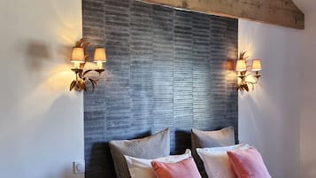 Kamar Double Deluks, ensuite, pemandangan kebun (Chambre Foulque)